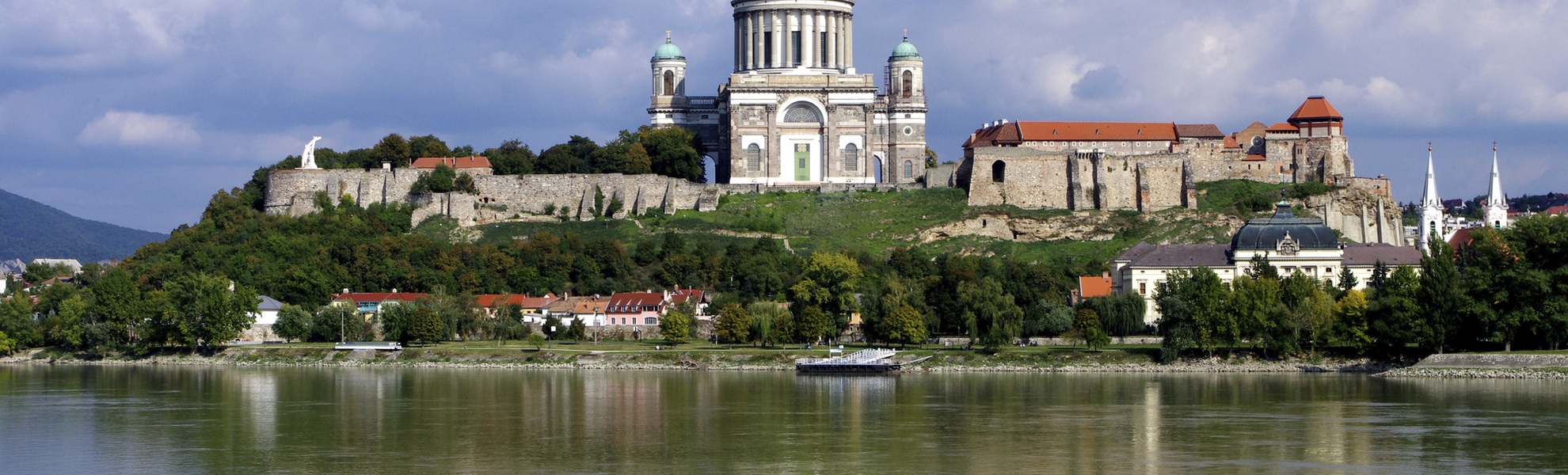 Blick auf Esztergom, Ungarn