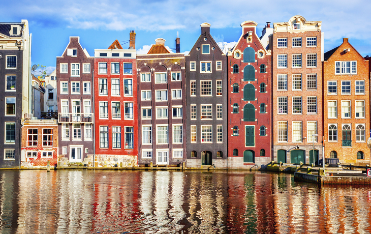 Haeuserfassaden von Amsterdam, Niederlande