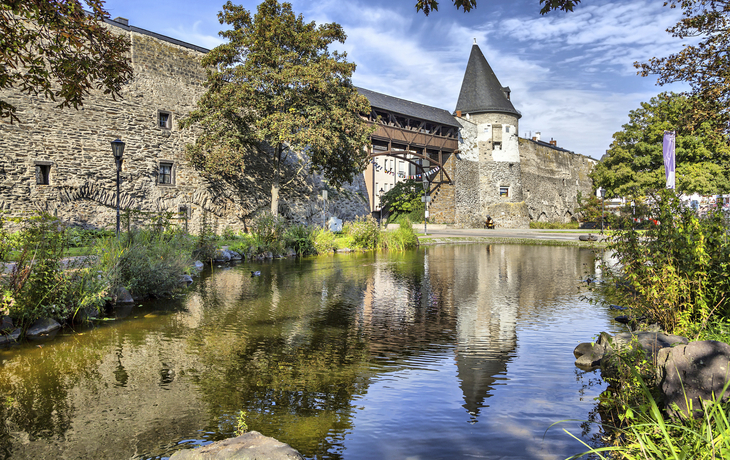 Die alte Stadtmauer von Andernach, Deutschland