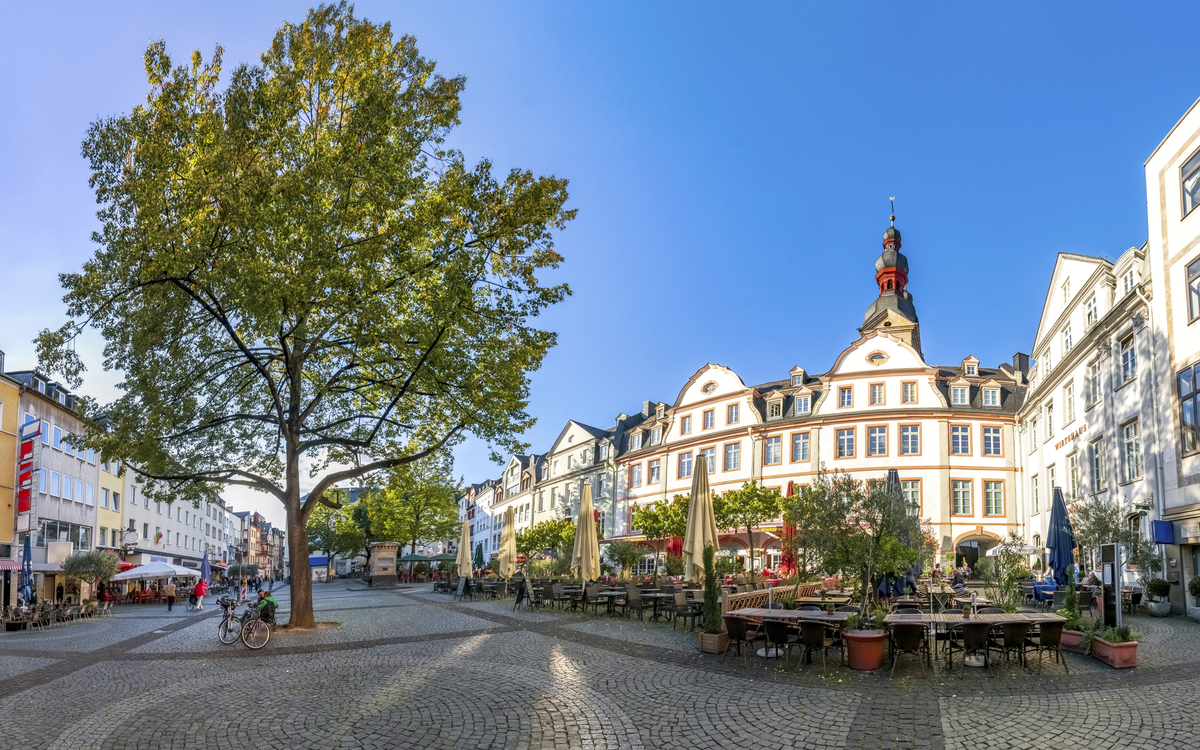 Innenstadt von Koblenz, Deutschland