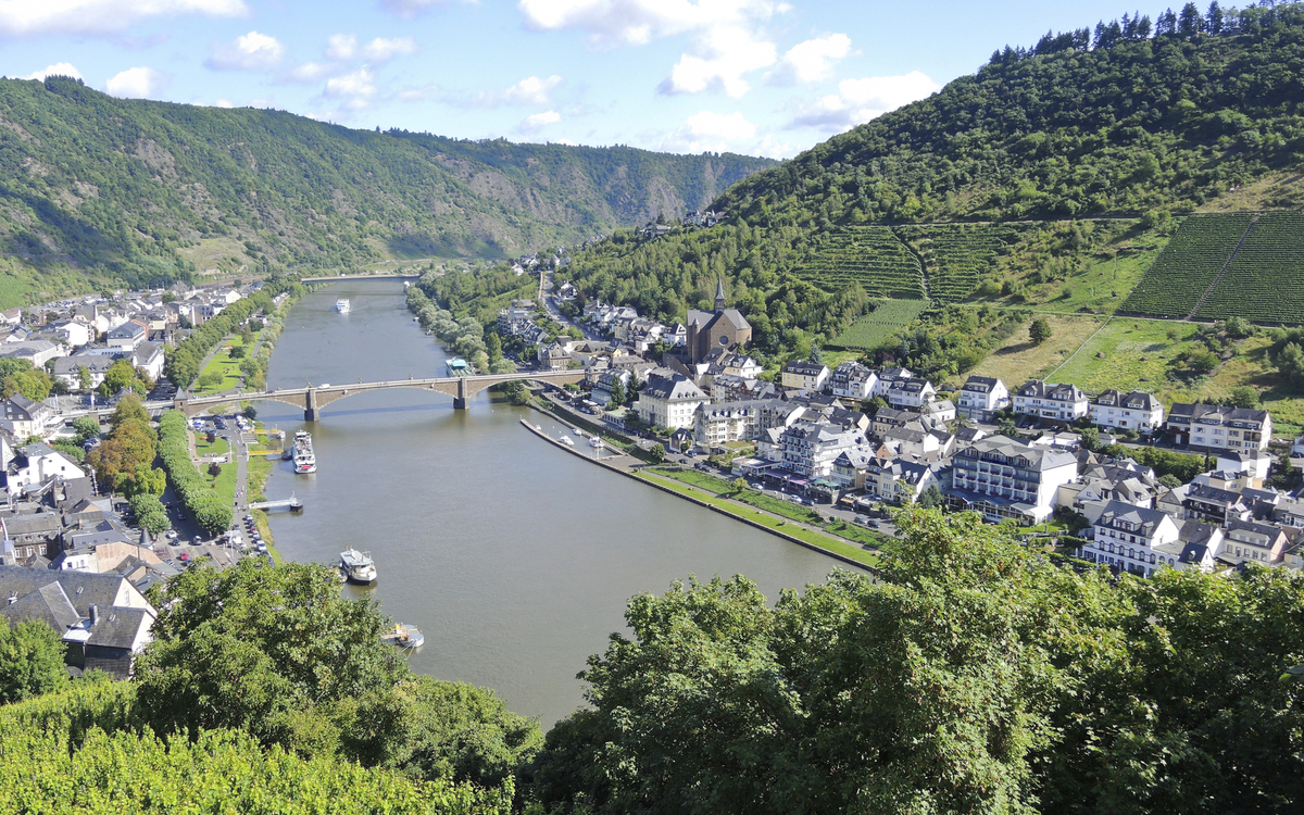 Moseltal in Cochem, Deutschland