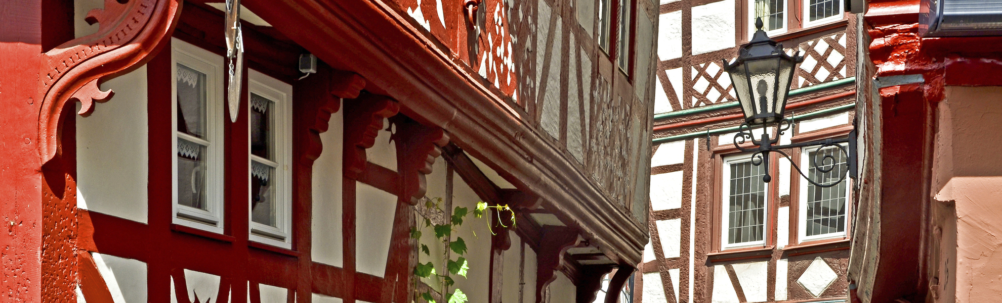 Holzhaeuser in Bernkastel, Deutschland