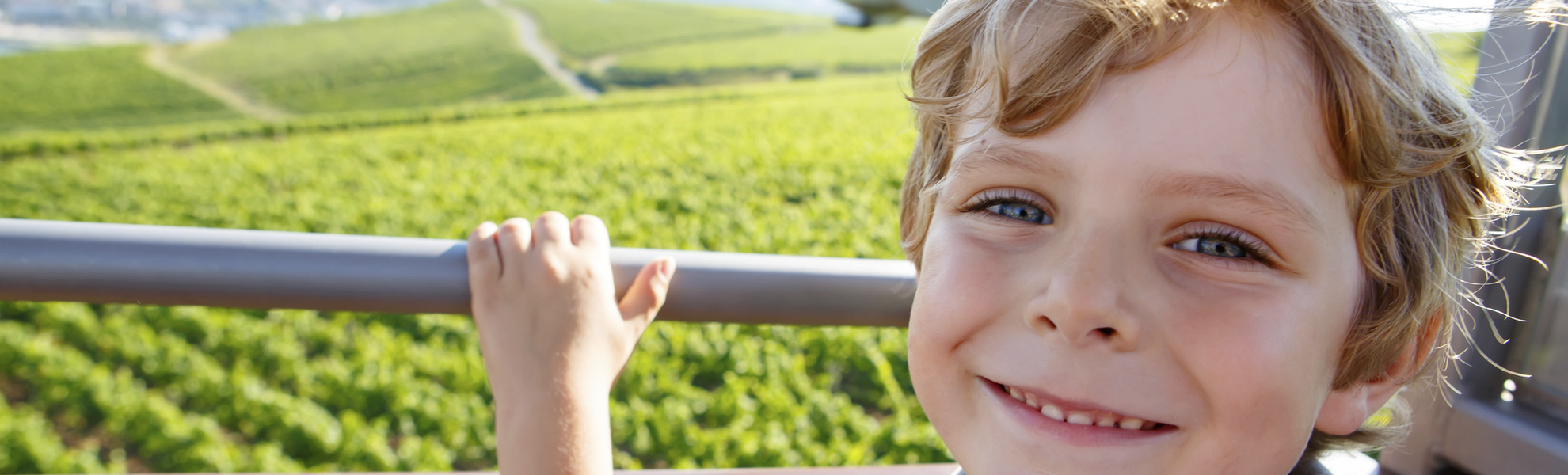 Seilbahn ueber den Weinbergen von Ruedesheim, Deutschland