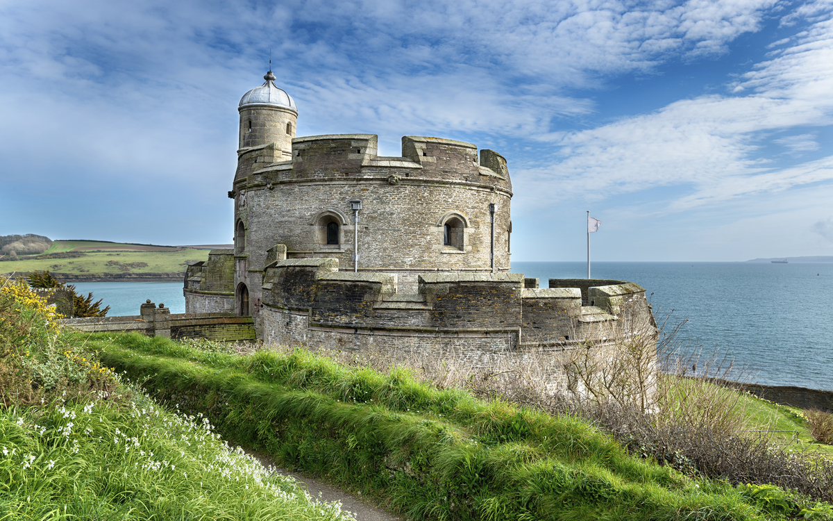 St. Mawes Castle bei Falmouth, England