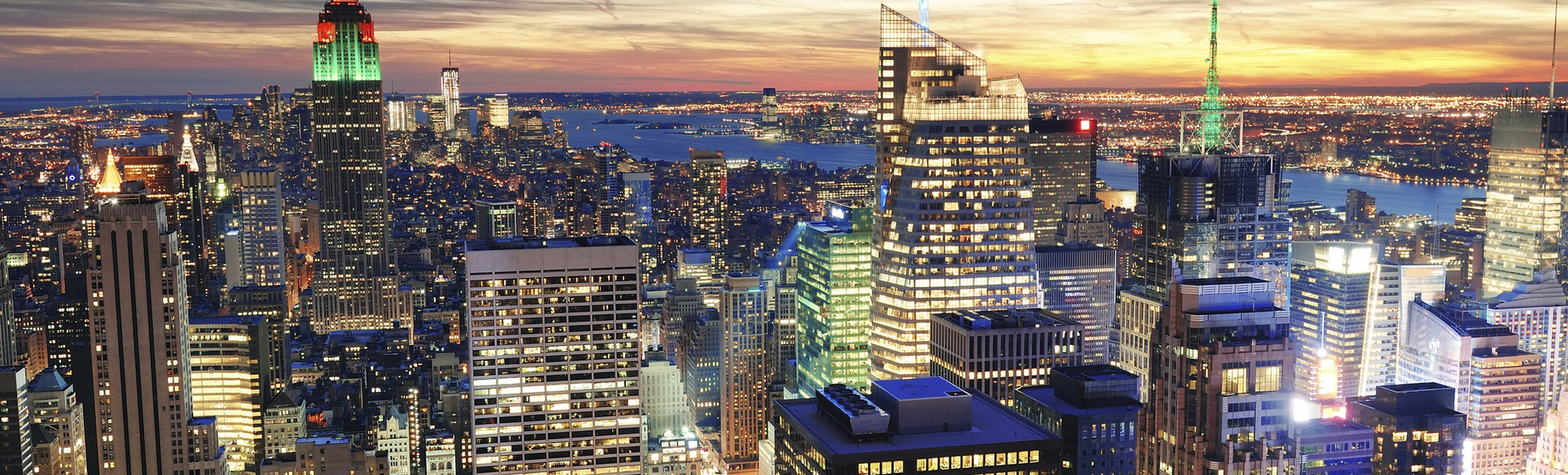 Wolkenkratzer von New York City, USA