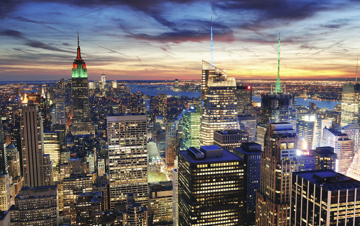 Wolkenkratzer von New York City, USA