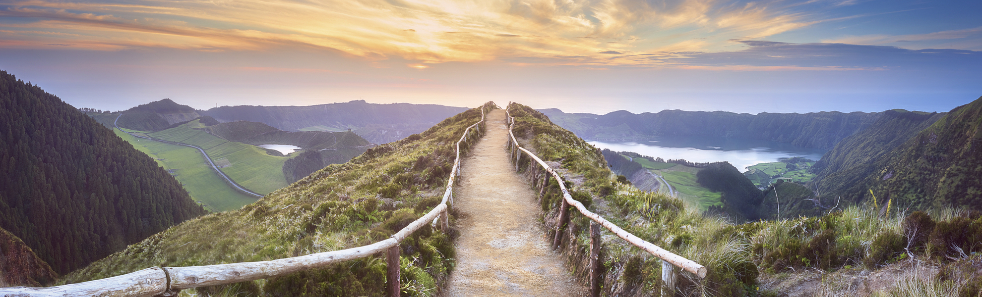 Bergpfad in Ponta Delgada, Portugal