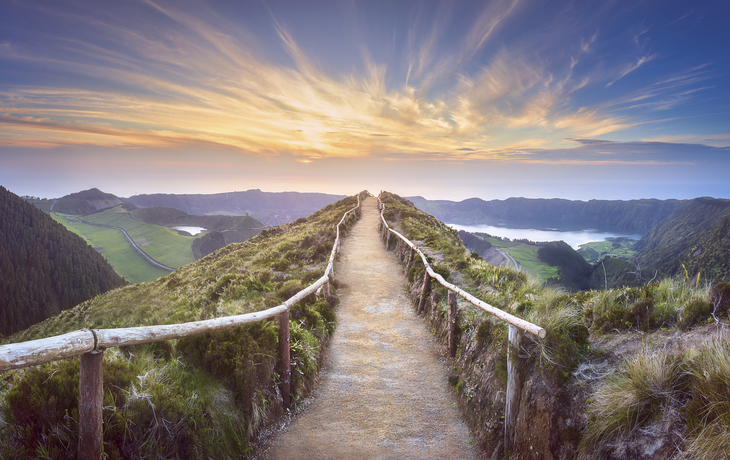 Bergpfad in Ponta Delgada, Portugal