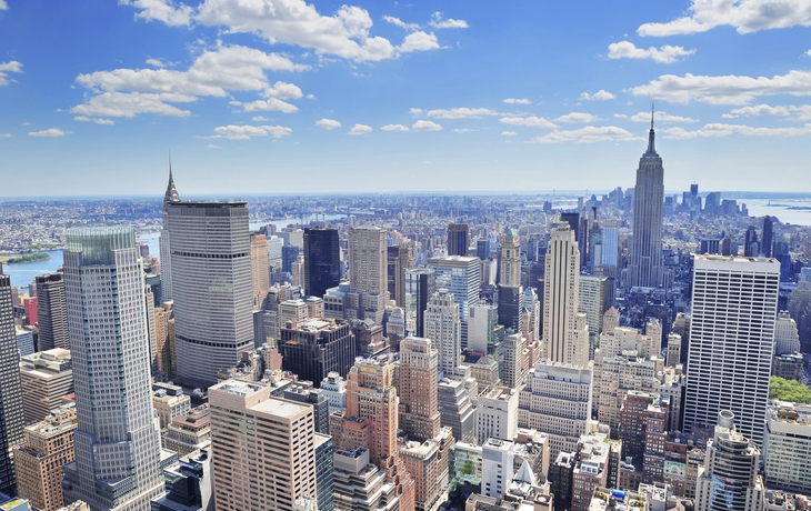 Wolkenkratzer von New York City, USA