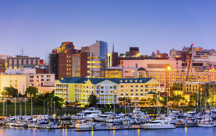 Hafen von Charleston, USA