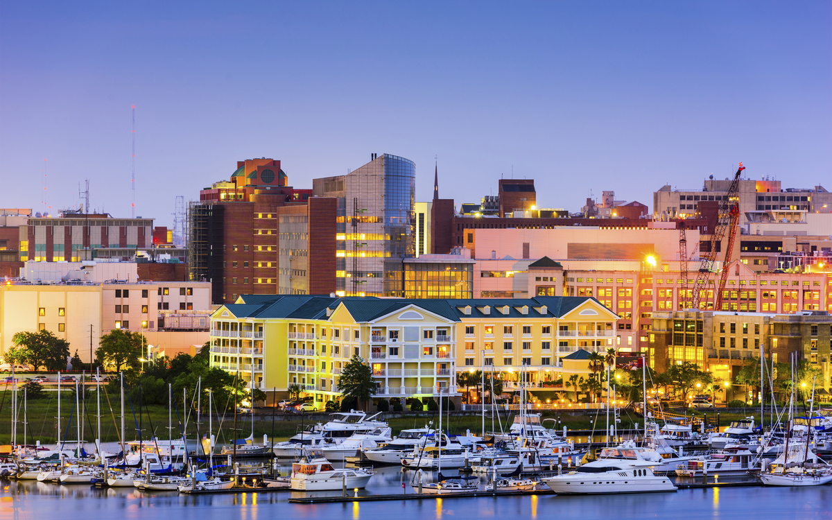 Hafen von Charleston, USA