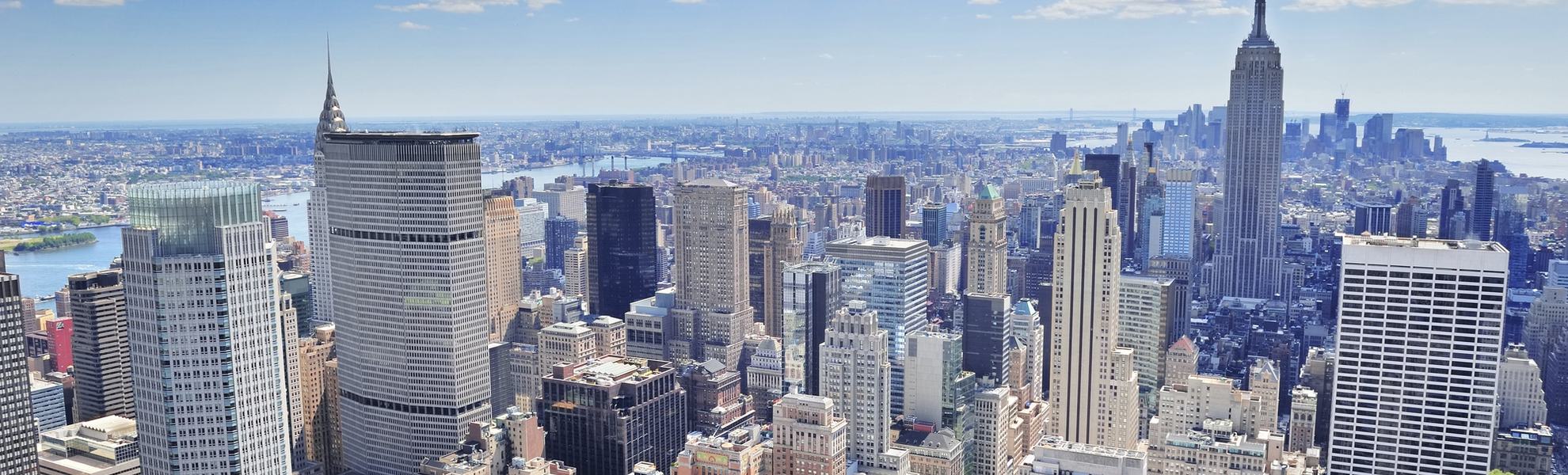 Wolkenkratzer von New York City, USA