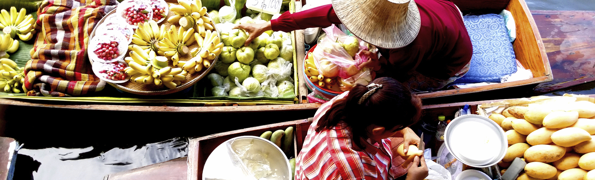 Schwimmender Markt, Asien