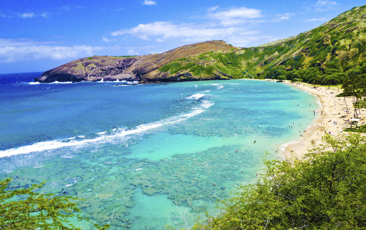 traumhafter Strand von Honululu auf Oahu, Hawaii, USA