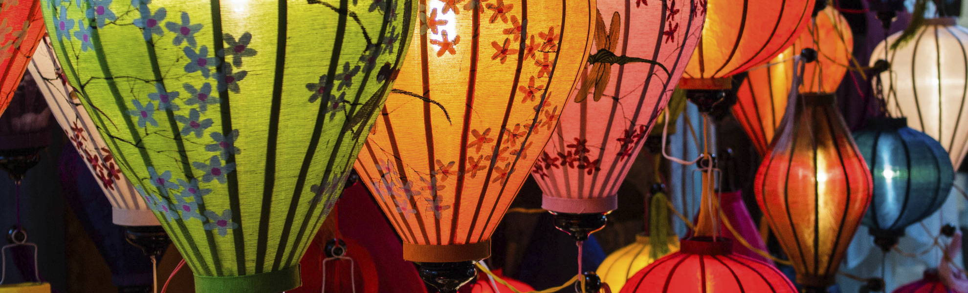 Lampenstand am Markt in Hoi An, Vietnam