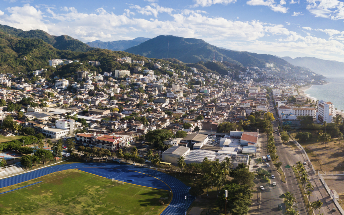 Panoramablick über Puerto Vallarta, Mexiko