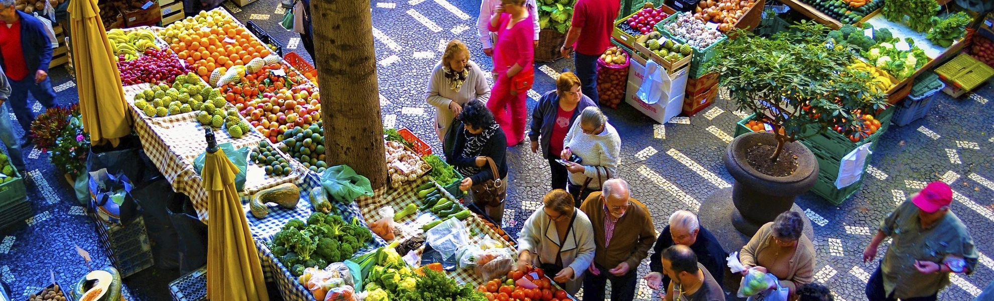 Bauernmarkt in  Funchal auf der Madeira Insel, Portugal