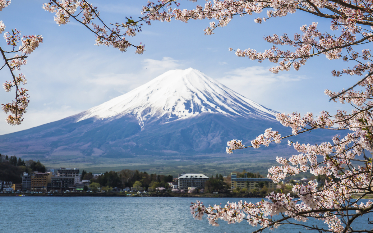Der Berg Fuji in Yokohama, Japan