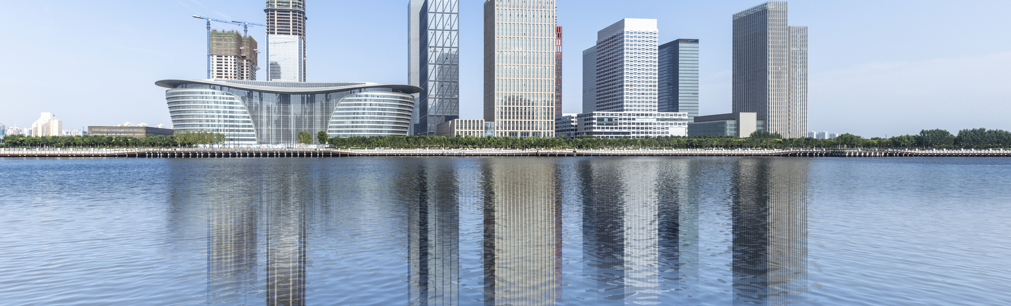 Skyline von Dalian, China