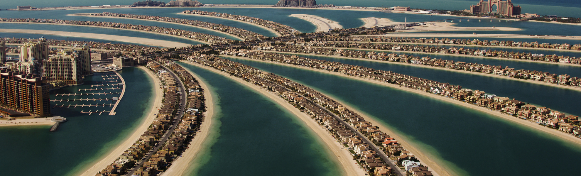 Die künstlich angelegte Insel 