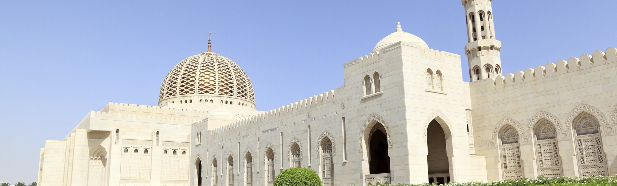 Die große Sultan Qabus Moschee in Muscat, Oman