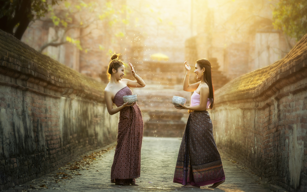 Traditionelle Kostüm in Thailand