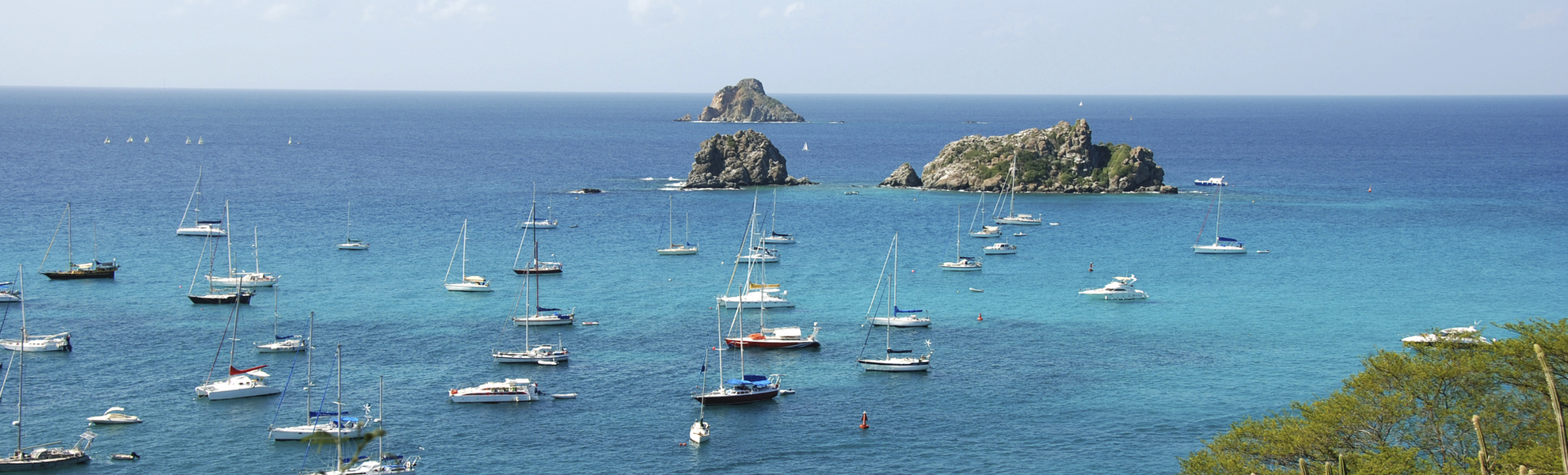 Schiffa an der Küste von St Barthelemy, Karibik