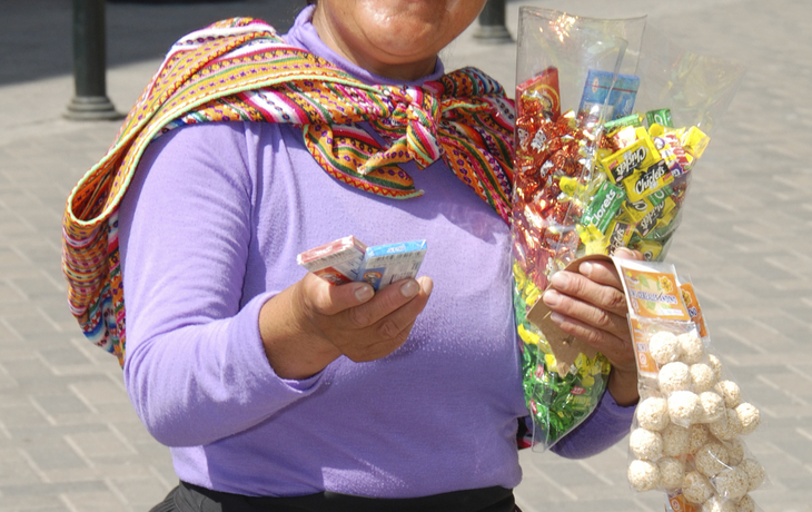 Menschen in Callao, Peru