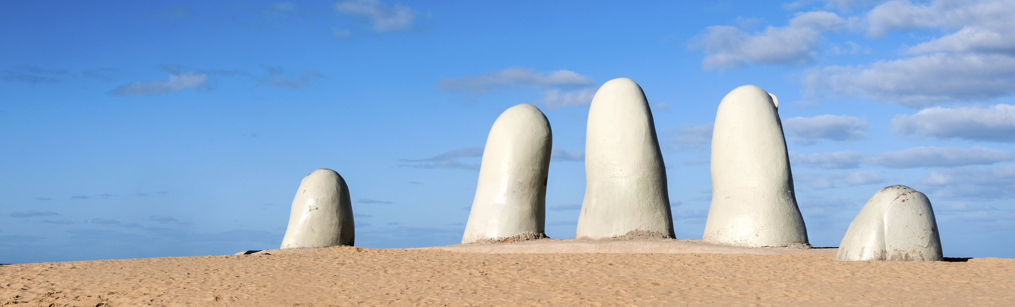 Hand Skulptur in Punta del Este, Uruguay