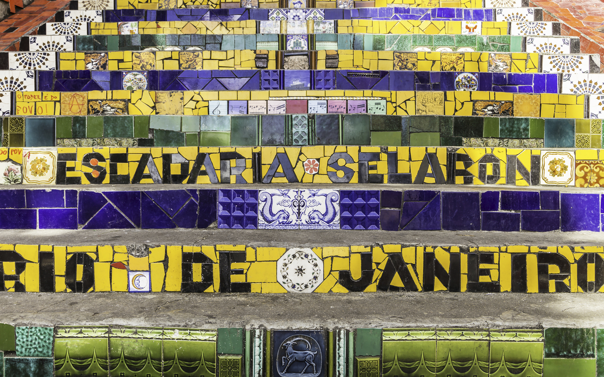 Treppe in Rio de Janeiro, Brasilien
