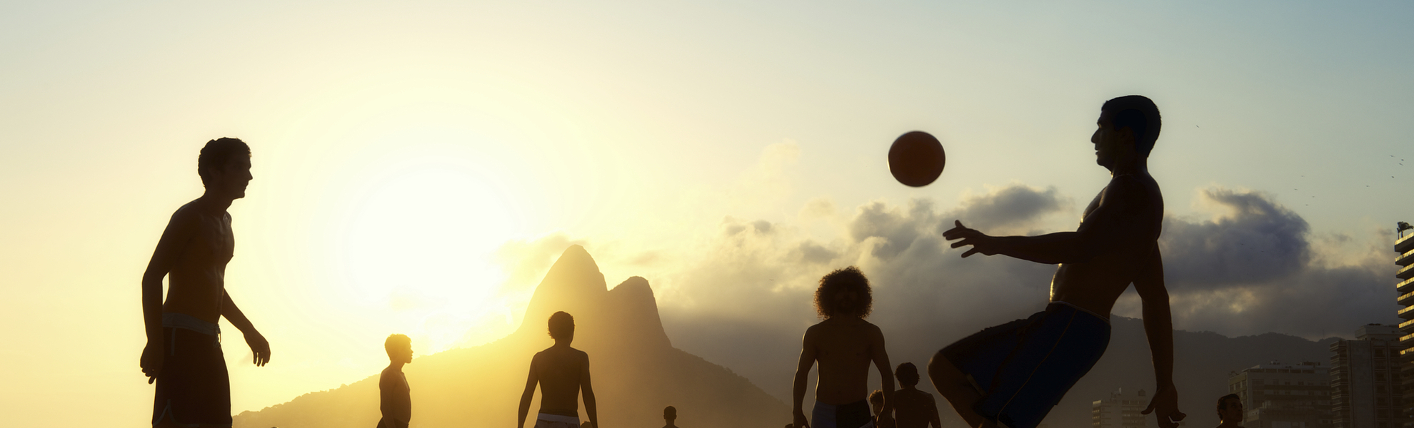 Sonnenuntergangsstimmung in Rio de Janeiro, Brasilien