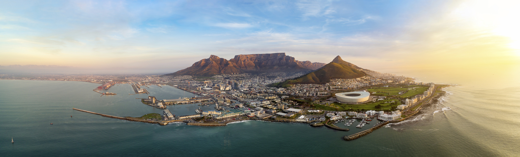 Luftaufnahme von Kapstadt, Südafrika