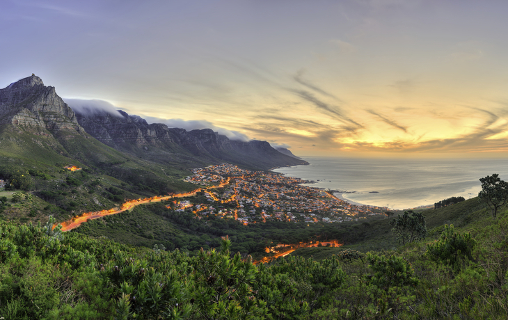 Panoramasicht auf Kapstadt, Südafrika
