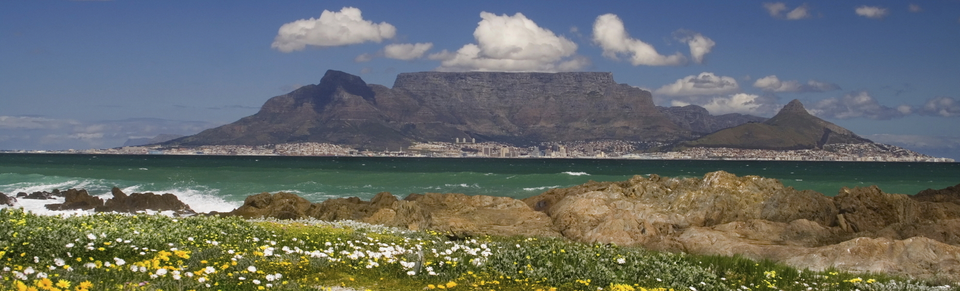 Der Tafelberg, das Wahrzeichen von Kapstadt, Südafrika