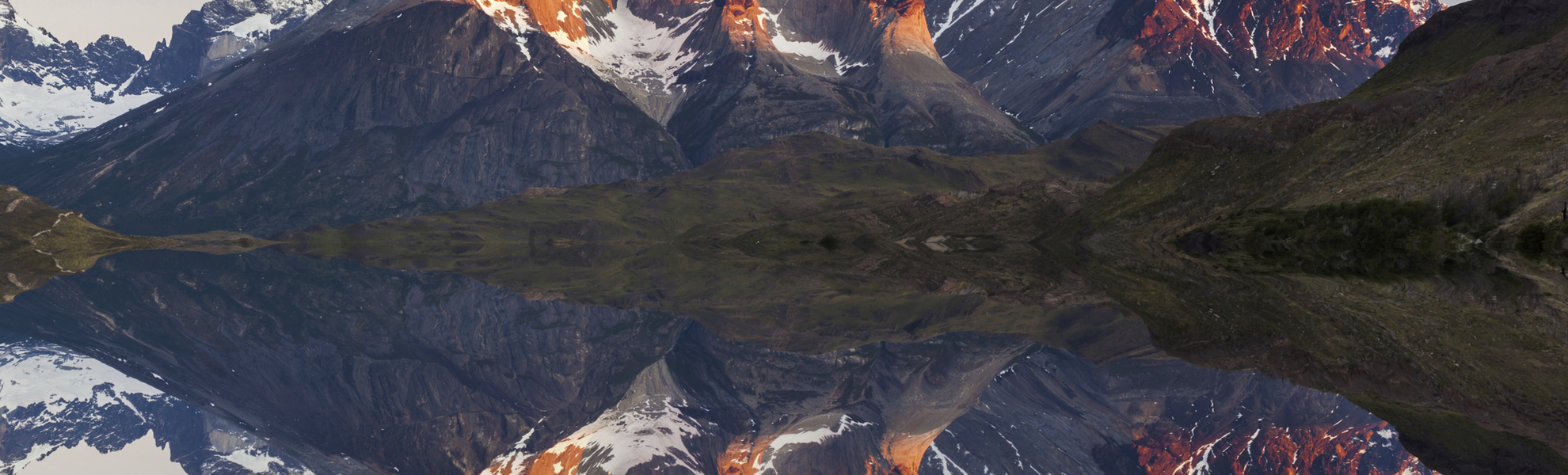 Nationalpark Torres del Paine im Sonnenuntergang, Chile