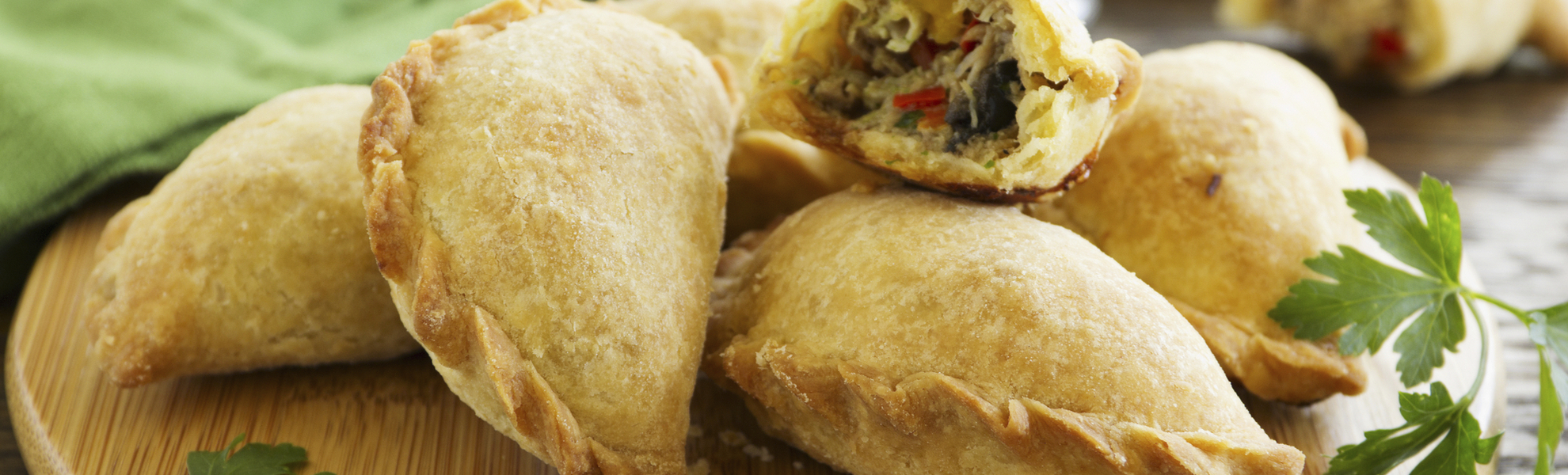 Fertig zubereitete Empanadas in Argentinien