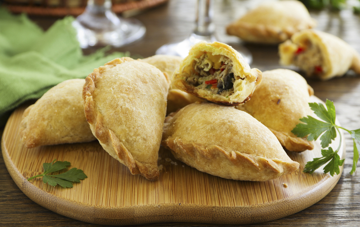 Fertig zubereitete Empanadas in Argentinien