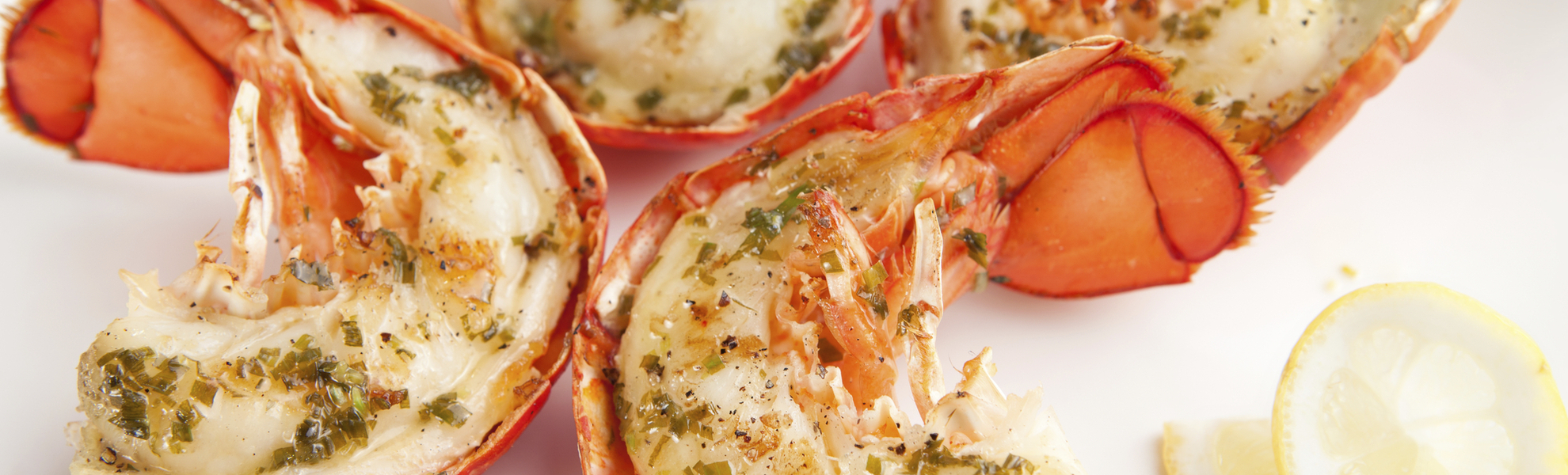 Servierter Hummerschwanz