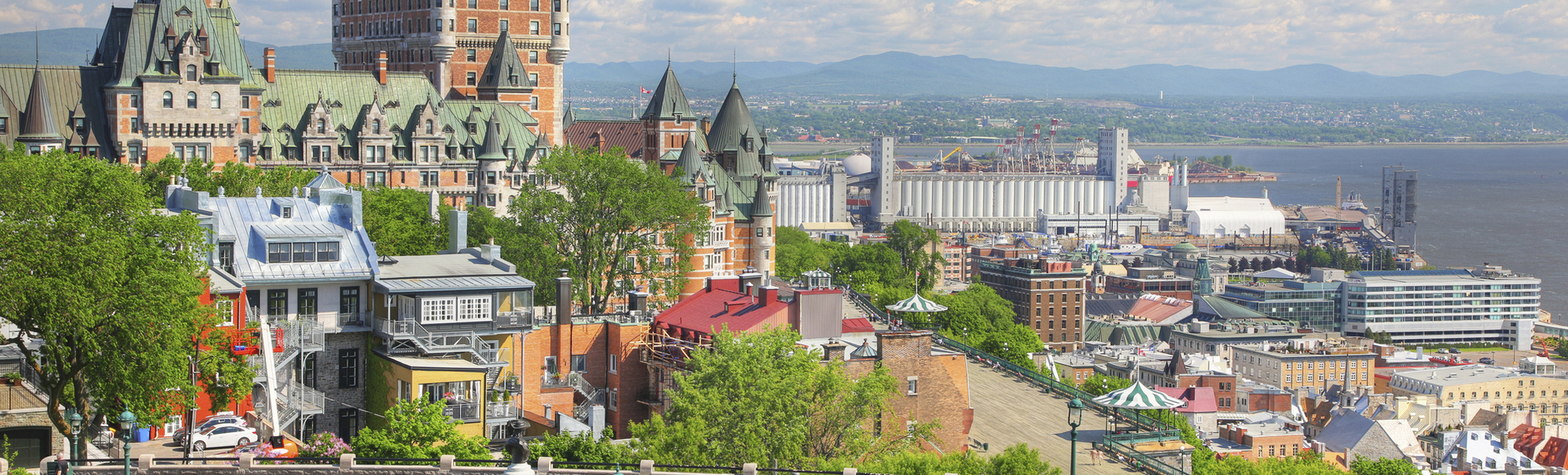 Hafen und Umgebung von Québec, Kanada