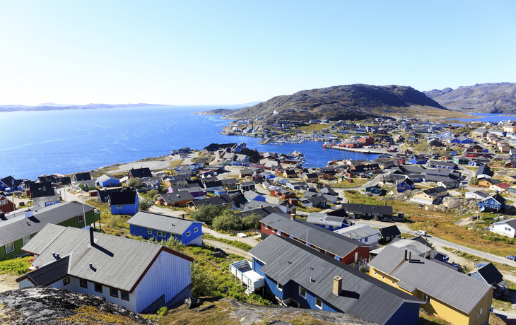 Panorama von Qaqortoq, Grönland