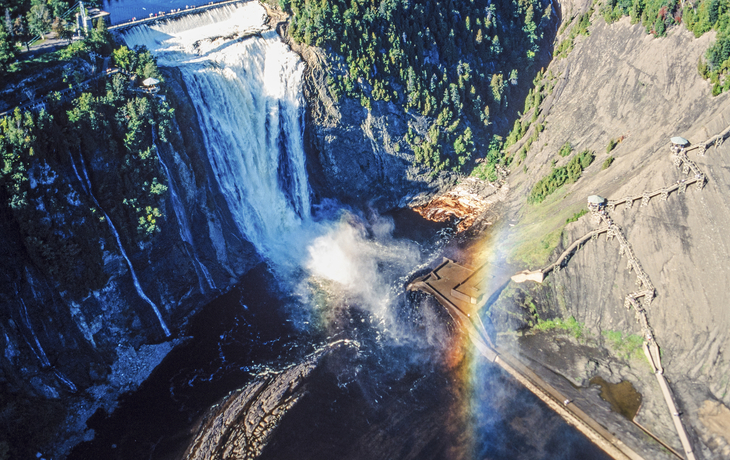 Montmorency Wasserfälle in Quebec, Kanada