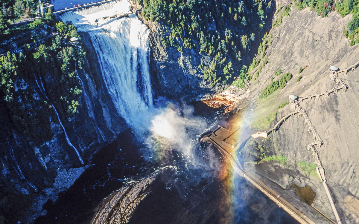 Montmorency Wasserfälle in Quebec, Kanada