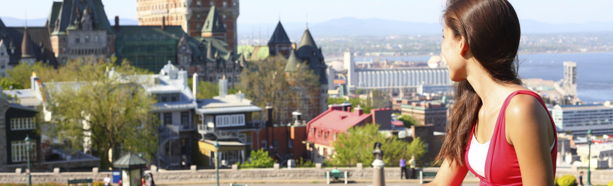 Blick auf Chateau Fronteac in Quebec, Kanada