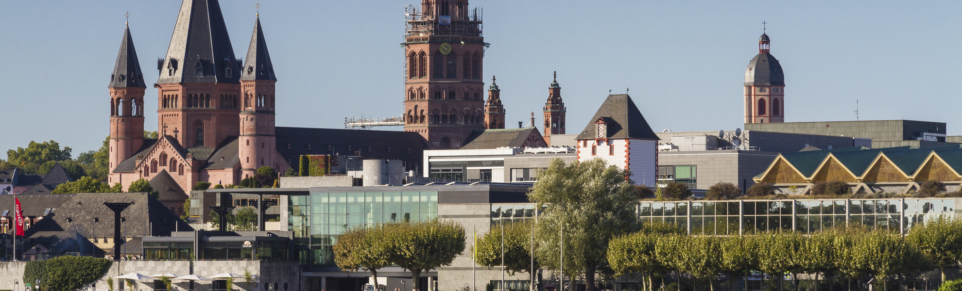 Rhein bei Mainz, Deutschland