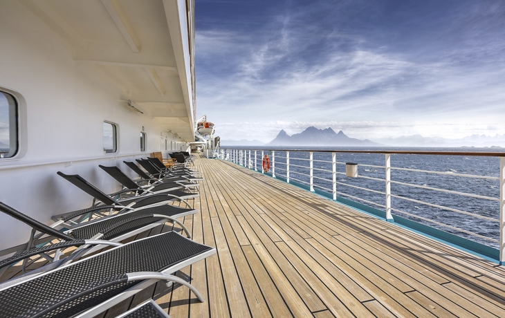 Promenadendeck auf MS Amadea
