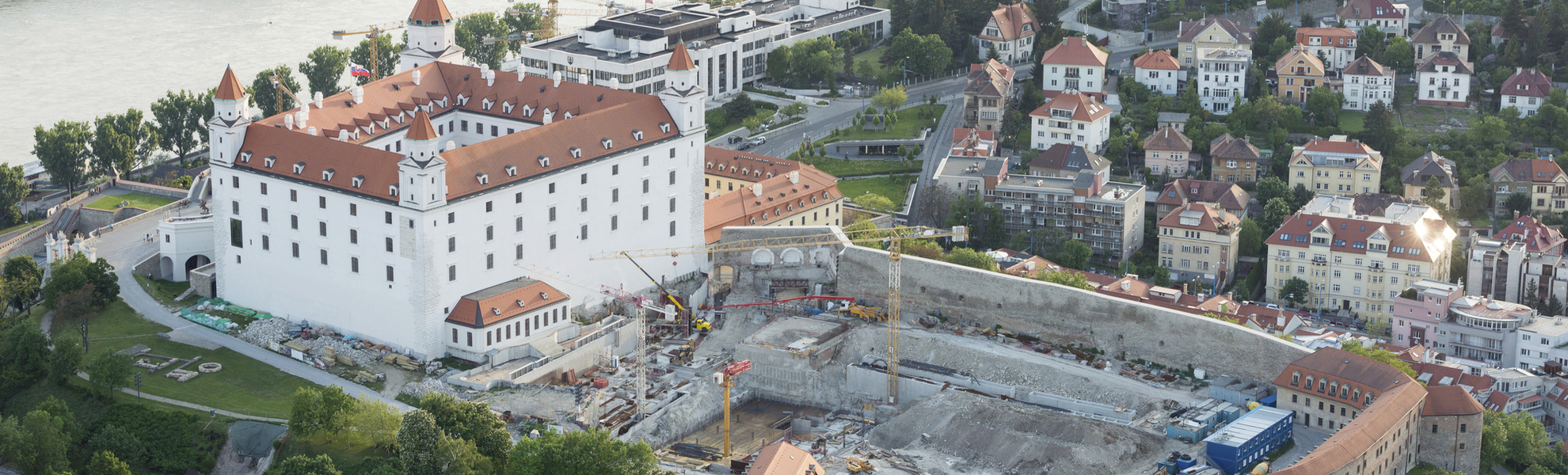 Blick auf die Burg Bratislava, Slowakei