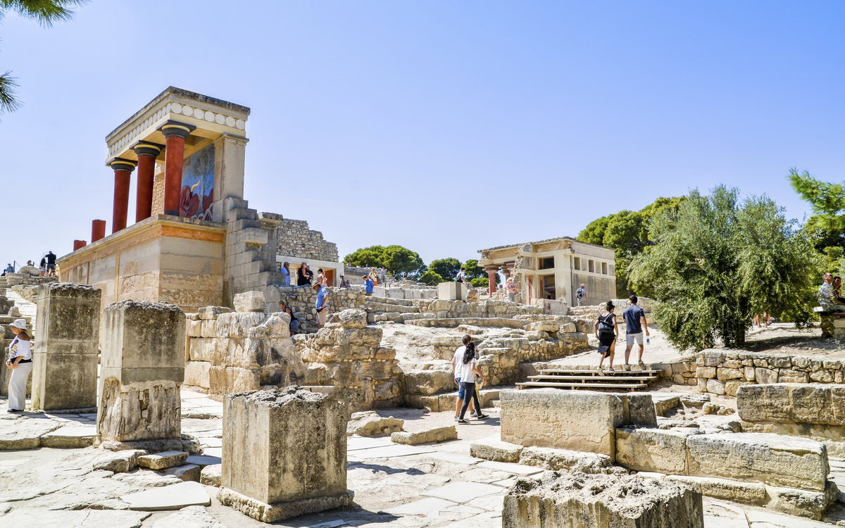 Überreste von Knossos, Kreta, Griechenland