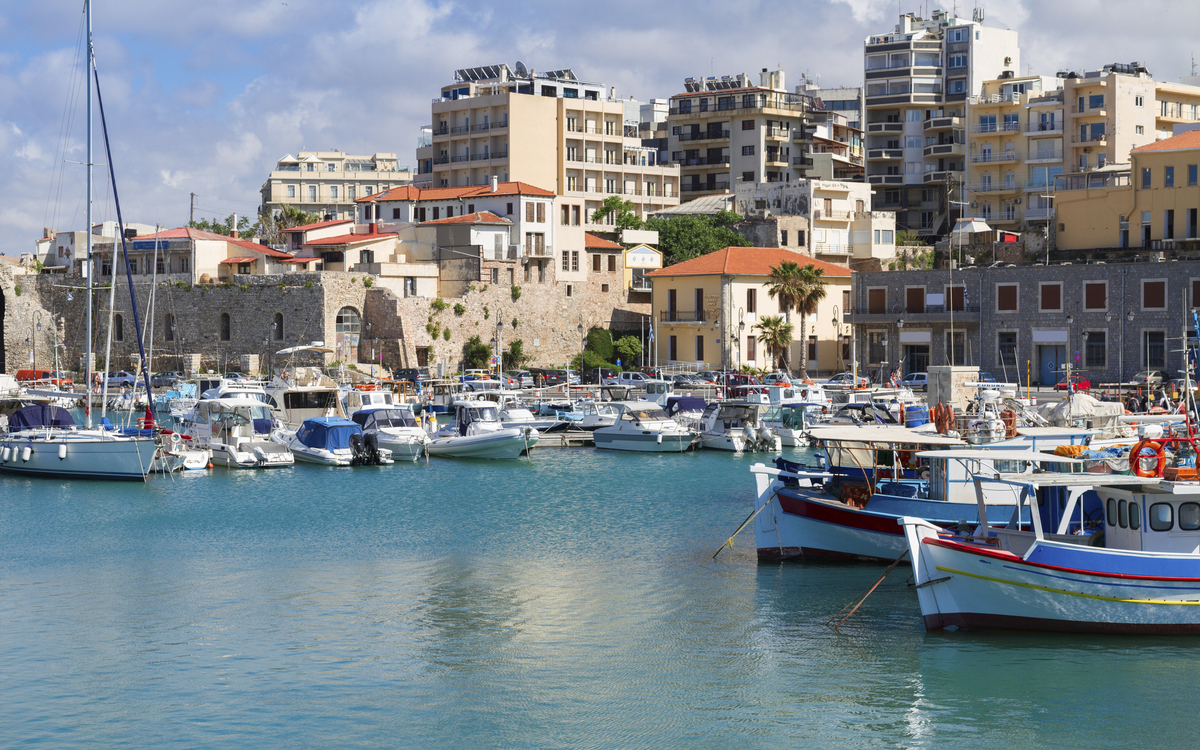 Hafen von Heraklion auf Kreta, Griechenland