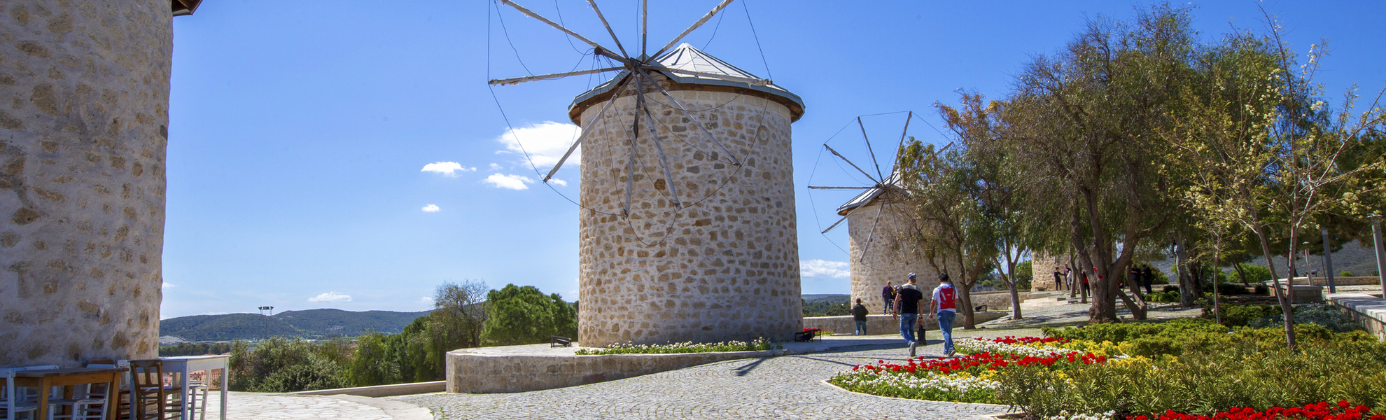 Windmühle in Çesme, Türkei