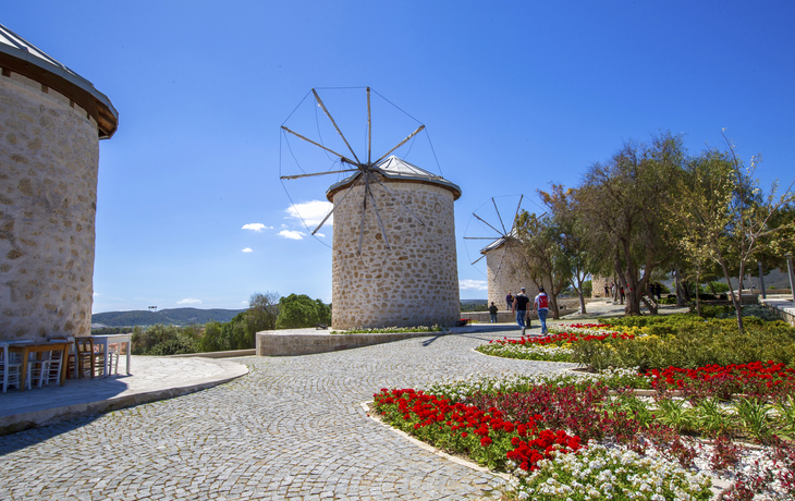 Windmühle in Çesme, Türkei